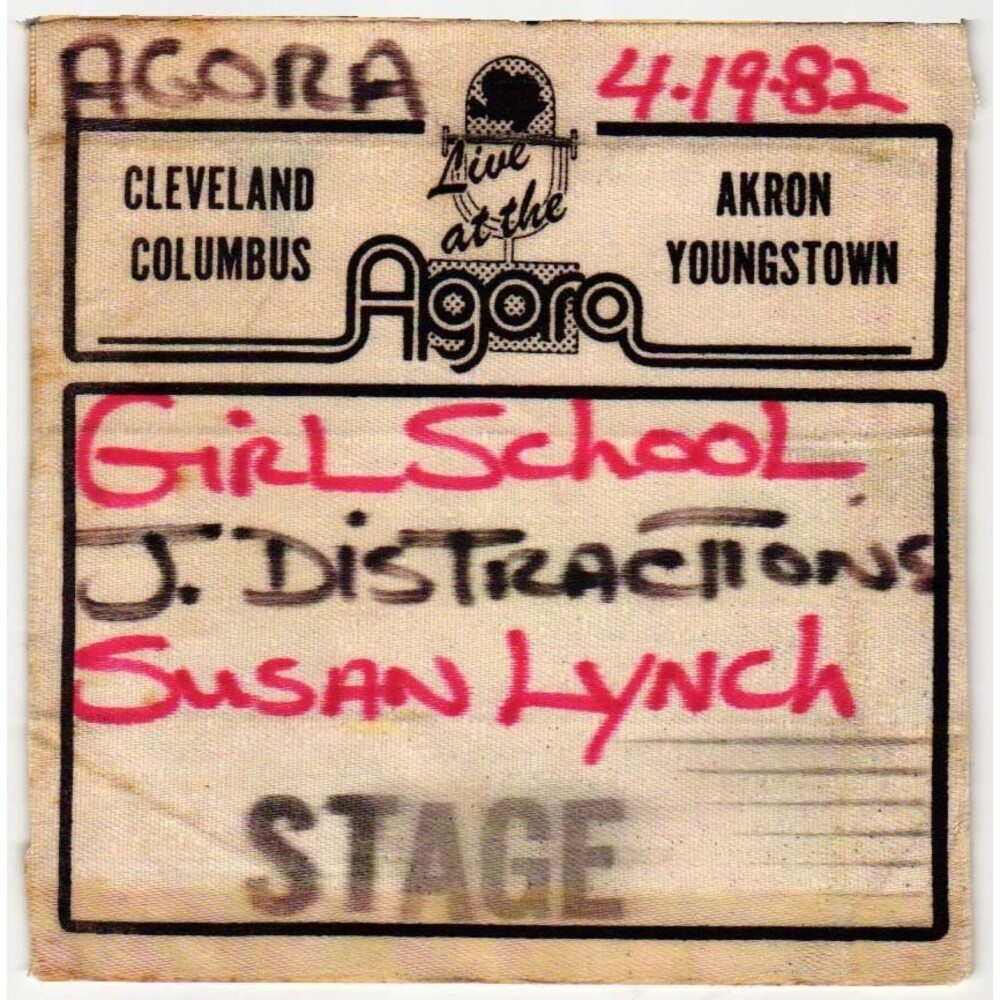 Vintage 1982 Girlschool Susan Lynch Concert Backstage Pass Cleveland OH
